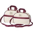 Kit Bolsa Maternidade Basic Palha 2 Peças M e G Kit Bolsa Maternidade Basic Palha 2 Peças M e G