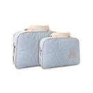 Kit Bolsa Maternidade Bebê Ursinho Mave Azul Claro Atacado