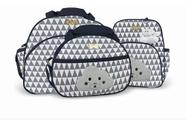 Kit Bolsa Maternidade + Frasqueira + Mochila Nuvem - Mave Baby