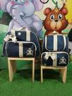 Kit bolsa maternidade linha luxo com 2 peças/impermeavel/termica/menino/menina/safari/borboleta/urso