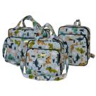 Kit Bolsa Maternidade Mala Bebê Enxoval Dinossauro 3 pçs