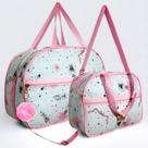 Kit Bolsa Maternidade Menina Mala de Mamãe Bebe Bailarina Acompanha 2 peças