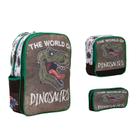 Kit Bolsa Mochila Escolar The World Of Dinosaurs Passeio
