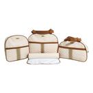 Kit bolsa mochila maternidade liberty 3 peças + trocador bege - boni
