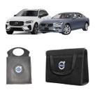 Kit Bolsa Organizadora Carpete + Porta Lixo Lixeira PVC - S60, XC60, V40, C30