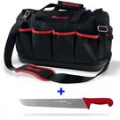 Kit Bolsa para ferramentas 13 bolsos BGM + Faca churrasco 14" Refile Aéreo BKR203-14 - Starrett