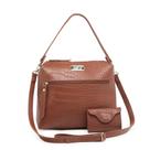 Kit Bolsa Saco Alça de Mão + Transversal Removível + Carteira Willibags