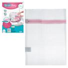 Kit Bolsa Saco Telado para Lavar Roupas Delicadas 30 x 40cm Wash Bag Art House