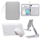Kit Bolsa + Teclado Mouse P/ Galaxy Tab A11+ Plus / S6 Lite