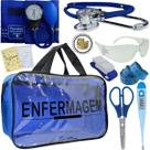 Kit Bolsa Transparente Aparelho de Pressão Aneroide Esteto Enfermagem Premium