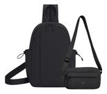 Kit Bolsa Transversal Nylon + Shoulder Bag Unissex Moderna