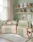 Kit Bolsas Maternidade Grande e Mochila Bebê Enxoval + Trocador Miellu - Linha Deluxe Cor:Marrom