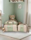 Kit Bolsas Maternidade Grande e Térmica Bebê Enxoval Menino Menina + Trocador Miellu - Linha Deluxe Cor:Marrom