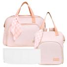 Kit Bolsas Maternidade Pirulitando G+M+T V2 Encanto Marfim