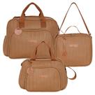 Kit Bolsas Maternidade Pirulitando G+P+F Refúgio Marrom
