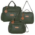 Kit Bolsas Maternidade Pirulitando G+P+F Refúgio Verde