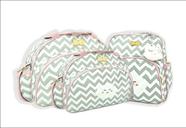 Kit Bolsas Mochila Bebê Saída Maternidade Atacado Barato Revenda Cinza