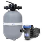 Kit Bomba 1/2 CV Syllent e Filtro GRE400 Piscina Até 42.000L Kit Bomba 1/2 CV Syllent e Filtro GRE400 Piscina Até 42.000L