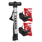 Kit Bomba De Ar Bicicleta + 2 Câmaras De Ar Kenda Aro 26 1.95/2.125 Schrader Bike MTB