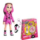 Kit Boneca Emilly Vick + Maquiagem Beauty Mix Dos Rosa - Brink Model