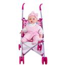 Kit Boneca Judy Minha 1ª Oração + Carrinho de Brinquedo Rosa