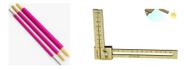Kit Boneca: Vira Boneca Rosa 3 Tamanhos + Régua Gabarito Regulável Mdf 16cm Kit Boneca: Vira Boneca Rosa 3 Tamanhos + Régua Gabarito Regulável Mdf 16cm