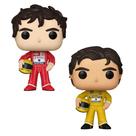 Kit Boneco Funko Pop! Ayrton Senna McLaren + Racing Lotus