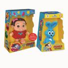 KIT Boneco + Mascote Turma da Mônica Monica + Coelhinho Sansão - Adijomar Brinquedos