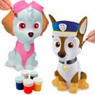 Kit Boneco Patrulha Canina Chase E Skye Colorir E Pintar Brinquedo Menina e Menino Elka