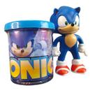 Kit Boneco Sonic Azul Articulado 15cm + Caneca 350ml Kit Boneco Sonic Azul Articulado 15cm + Caneca 350ml