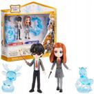 Kit Bonecos Articulados em Miniatura Harry Potter e Gina Weasley Feitiço Patrono