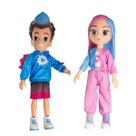 Kit Bonecos Dudu E Carol Infantil Youtuber Vinil 26cm Rosita