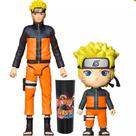 Kit Bonecos Naruto Uzumaki Shippuden E Chibi Mangá Brinquedo Menino e Menina Kz Play Elka com Copo do Peronagem de Presente