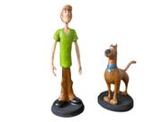 Kit Bonecos Salsicha e Scooby-Do em Resina 20cm