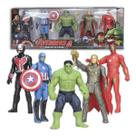 Kit Bonecos Vingadores Heróis 5 Bonecos 15 Cm Articulados