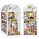 Kit Book Nook TOYQI Coffee Garden com LED para adultos com quebra-cabeça 3D