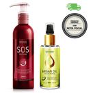 Kit Borabella Pre Pos Quimica Sos 240ml + Oleo De Argan 60ml