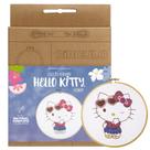 Kit Bordado Hello Kitty Círculo - Fashion