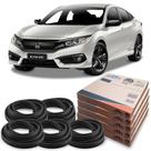 Kit Borracha 4 Portas E Porta Malas New Civic 2007 Em Diante