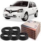 Kit Borracha 4 Portas E Porta Malas Renault Clio Hatch Sedan