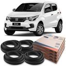 Kit Borracha 4 Portas Guarnição Fiat Mobi 2016 Em Diante