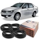 Kit Borracha 4 Portas Guarnição Fiat Siena 1996 Até 2016