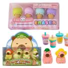 Kit Borracha Capivara + Sortidas 8 Unidades Fofas para Escola e Escritório