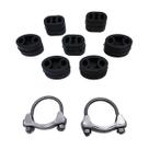 Kit Borracha / Coxim Abraçadeira Descarga MONTANA MERIVA M13