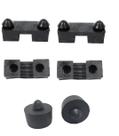 Kit Borracha Coxim Fixação Banco Honda Pop 100 6 Peças