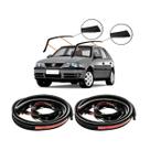 Kit Borracha Pingadeira Friso Teto Gol G3 G4 4 Portas (par)
