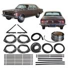Kit Borracha Porta Canaleta Parabrisa Friso Opala 4p 78 E 79