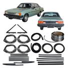 Kit Borracha Porta Canaleta Parabrisa Friso Opala 4p 85 A 90