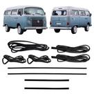 Kit Borracha Porta Diant Correr Motor Canaleta Vidro Kombi