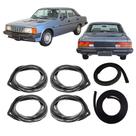 Kit Borracha Porta E Porta Mala E Capô Opala 1980 A 1992 4p